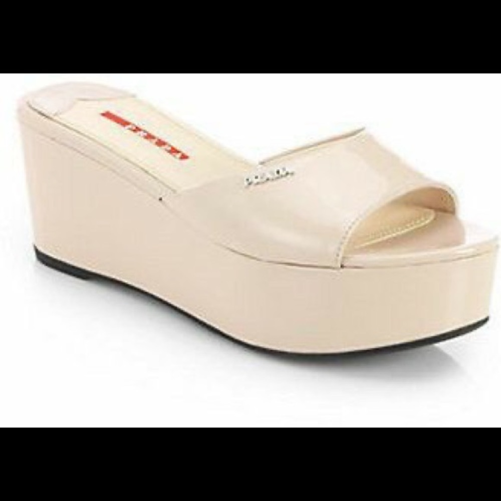 Prada flatform slides